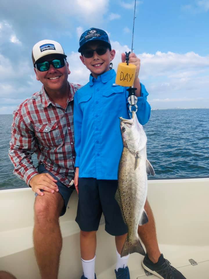 Beach Front Fishing In Galveston, Texas In Galveston