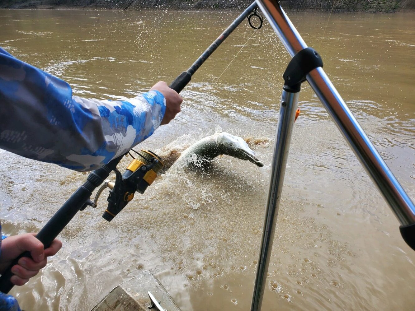 Gar Fishing Trip In Corsicana