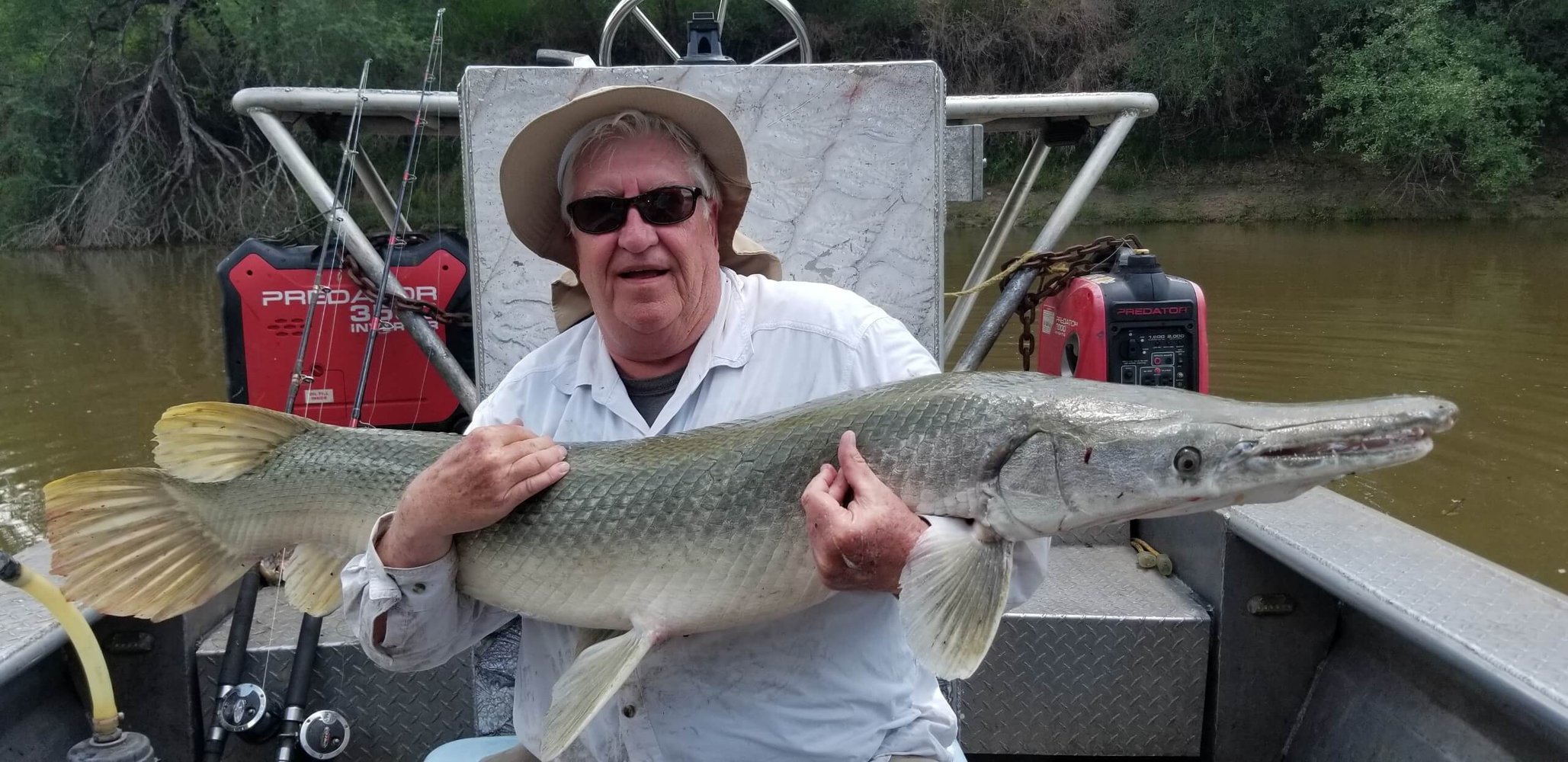 Monster Gar On Rod And Reel In Houston