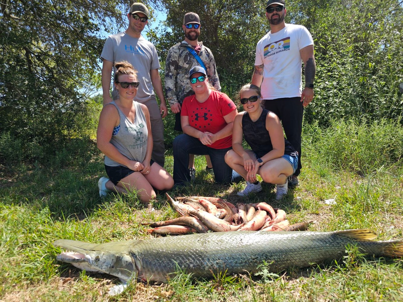 Monster Gar On Rod And Reel In Houston