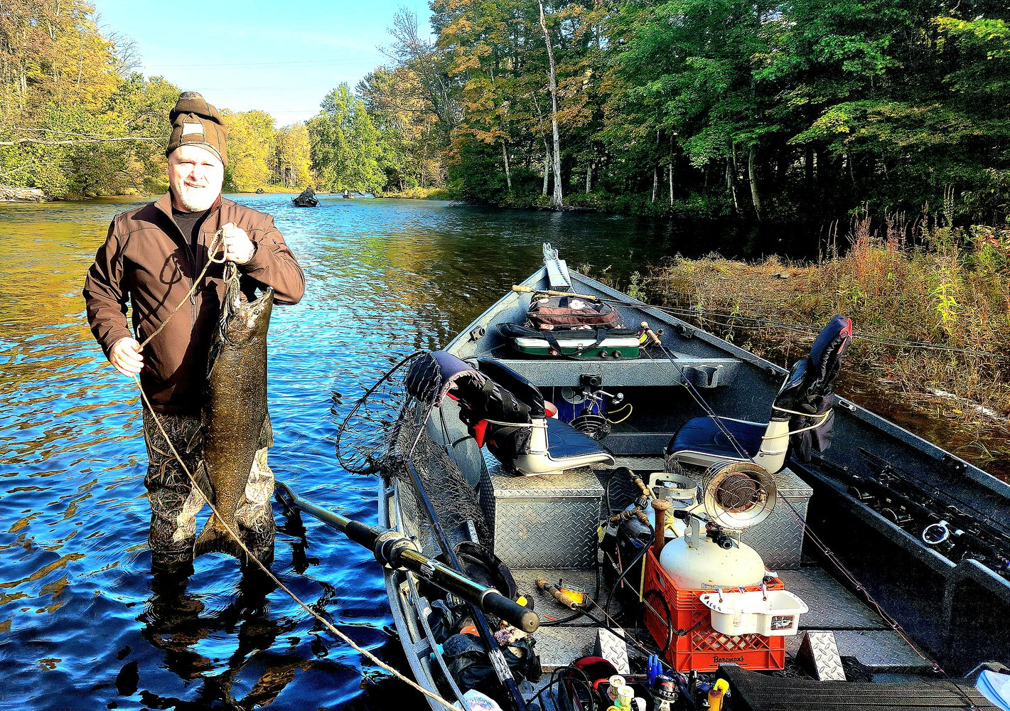 Salmon Driftboat Trip Salmon River NY In Pulaski