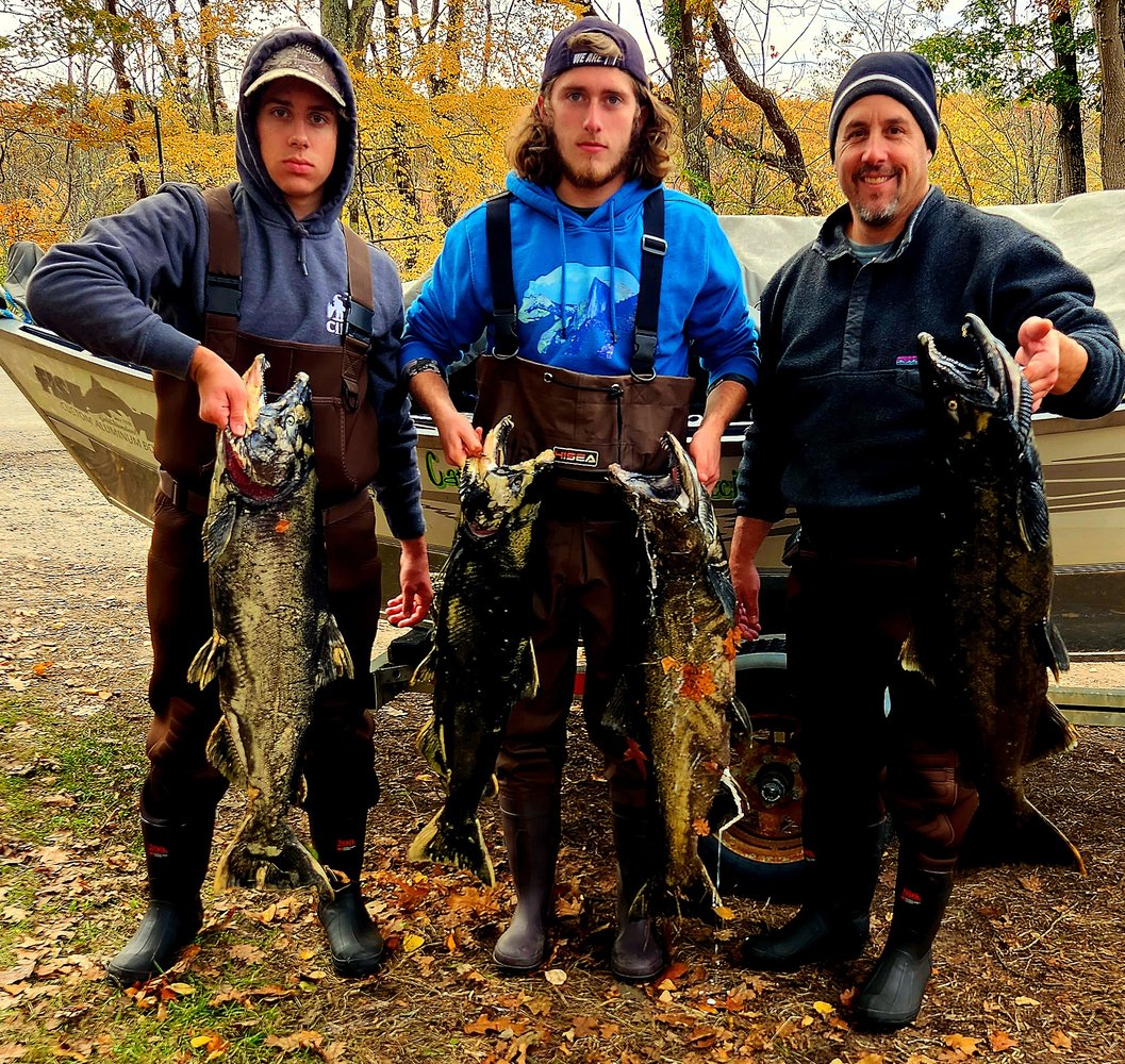 Salmon Driftboat Trip Salmon River NY In Pulaski