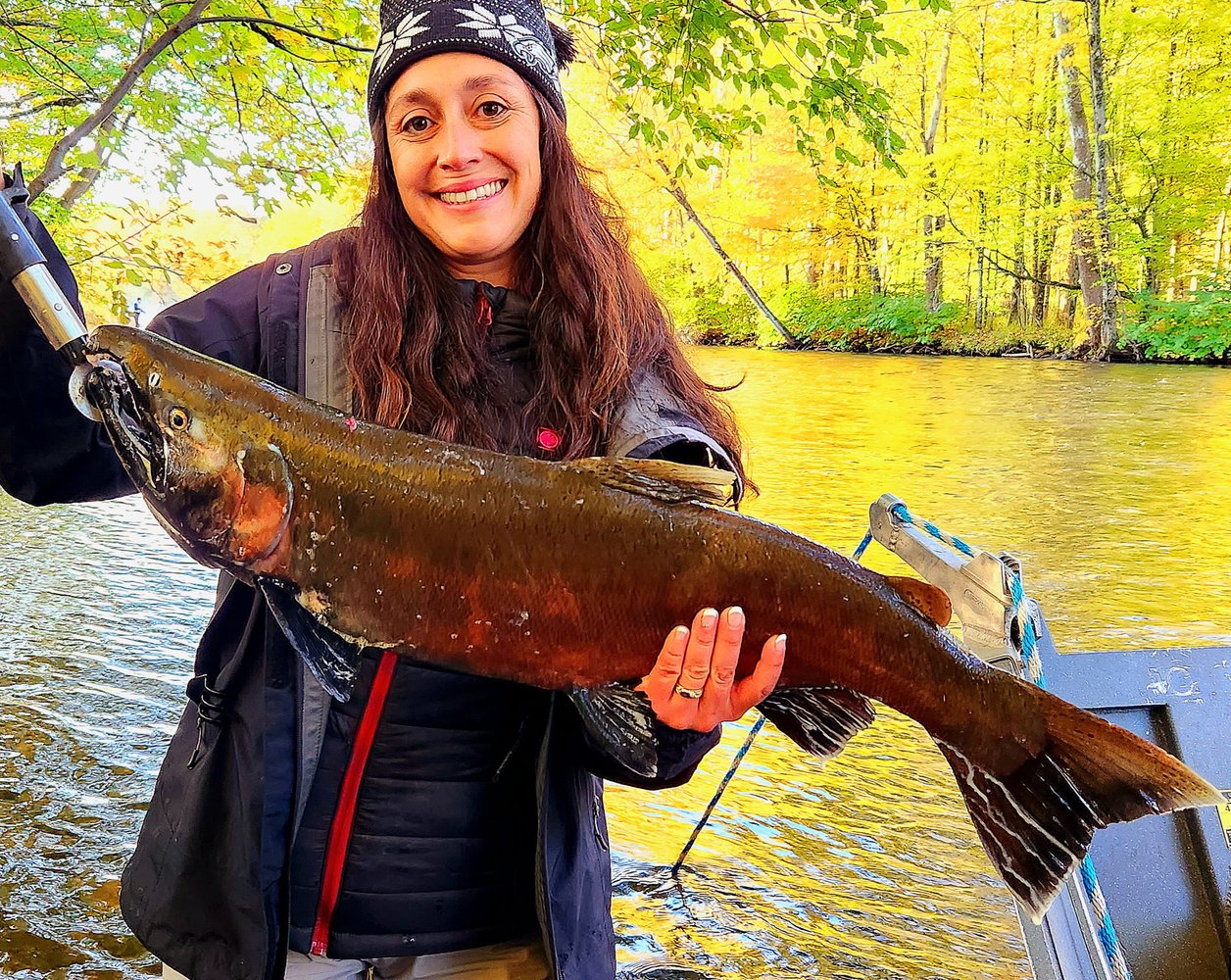 Salmon Driftboat Trip Salmon River NY In Pulaski