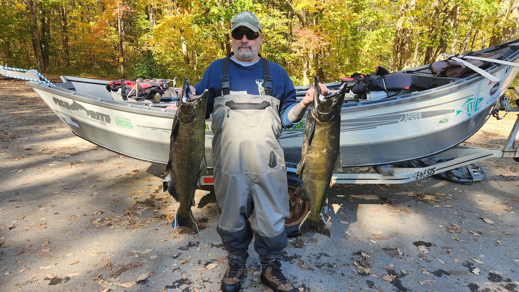 Salmon Driftboat Trip Salmon River NY In Pulaski