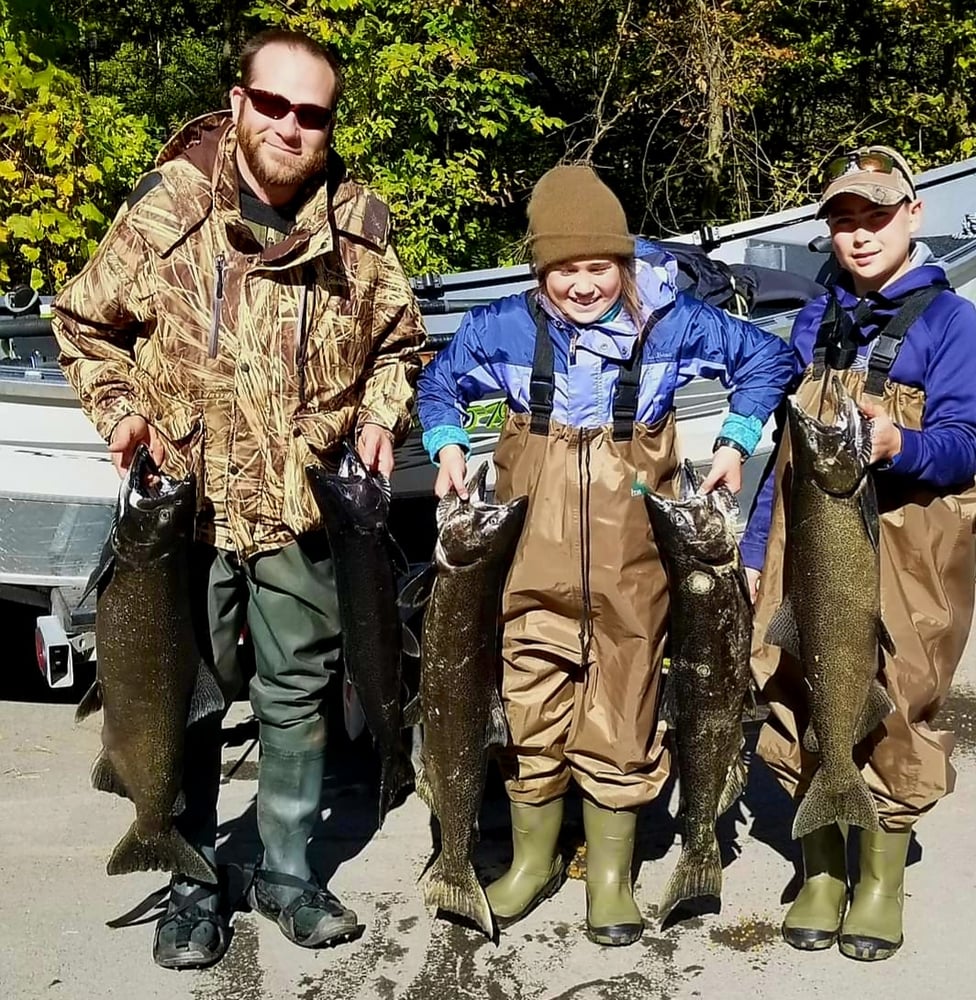 Salmon Driftboat Trip Salmon River NY In Pulaski