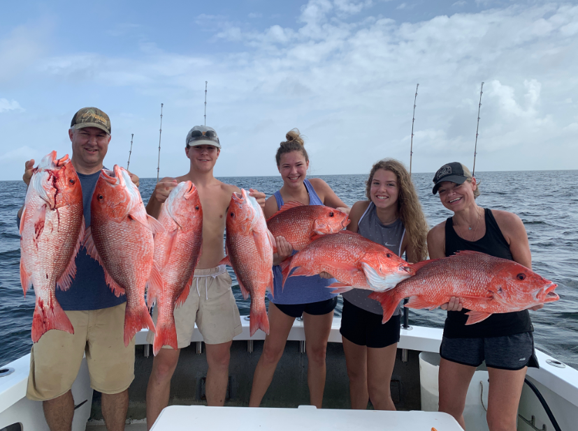 Red Snapper Fishing Trip In Biloxi