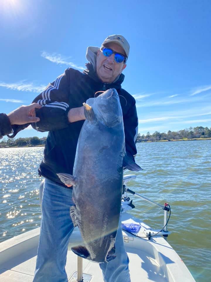 Big Ol' Flathead Catfish Catch In Livingston