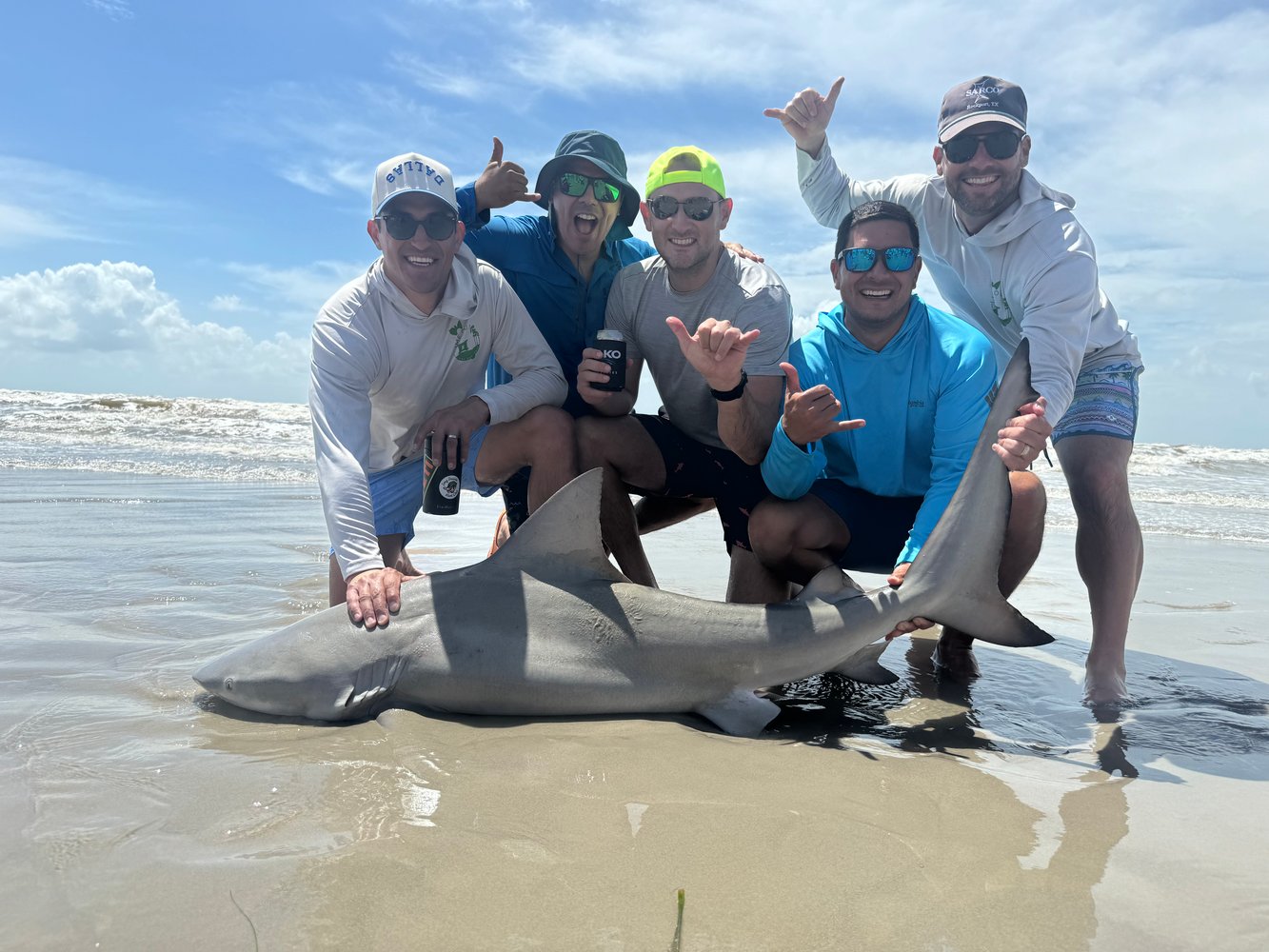 Evening Surf Fishing For Sharks In Port Aransas