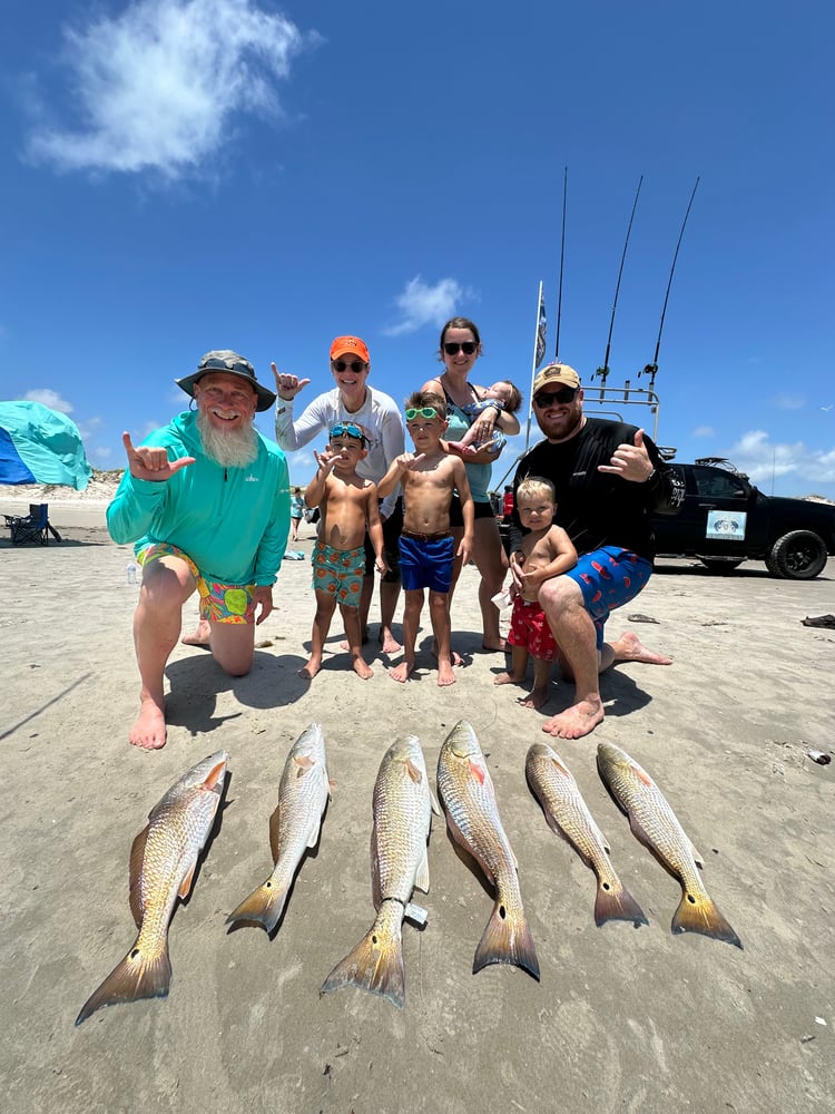 Evening Surf Fishing For Sharks In Port Aransas