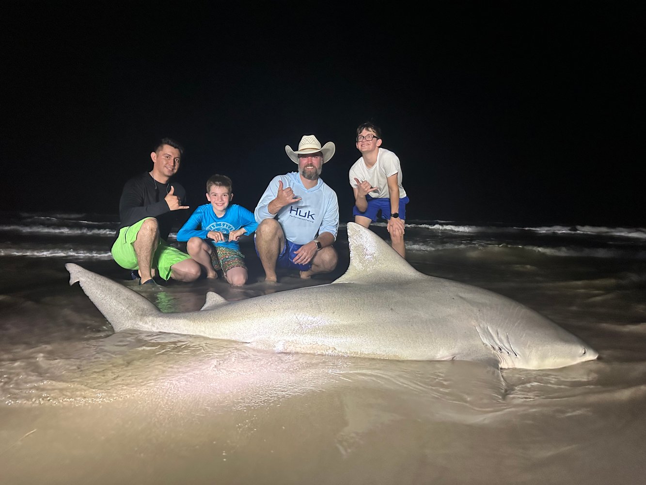 Evening Surf Fishing For Sharks In Port Aransas