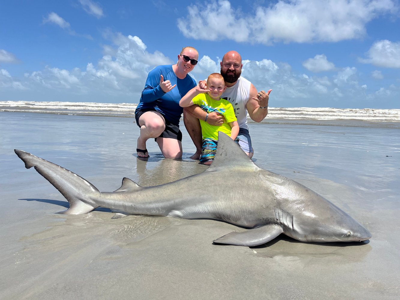 Evening Surf Fishing For Sharks In Port Aransas