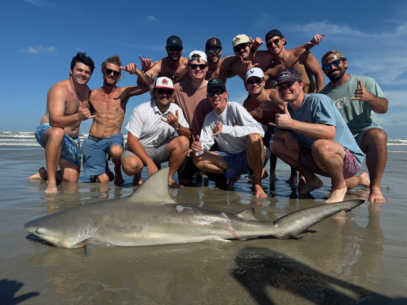 Evening Surf Fishing For Sharks In Port Aransas