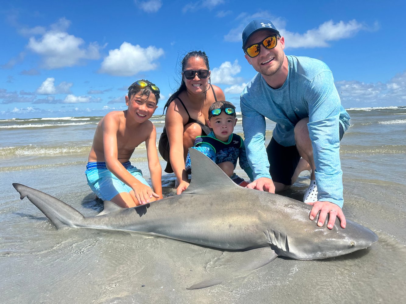 Evening Surf Fishing For Sharks In Port Aransas