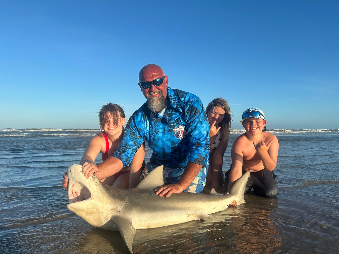 Evening Surf Fishing For Sharks In Port Aransas