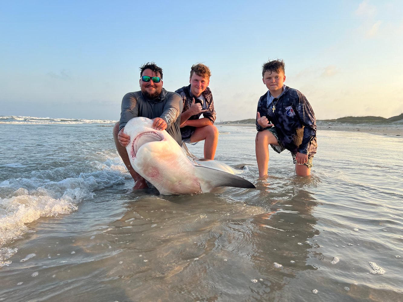 Evening Surf Fishing For Sharks In Port Aransas