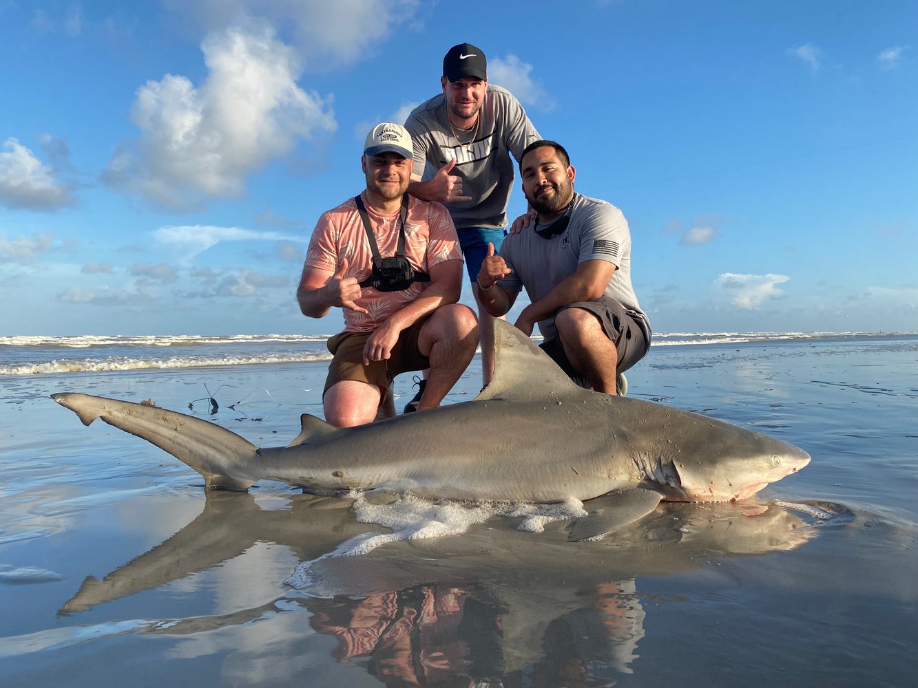 Evening Surf Fishing For Sharks In Port Aransas