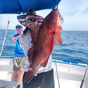 Live Red Snapper Action - 48' Viking In Panama City