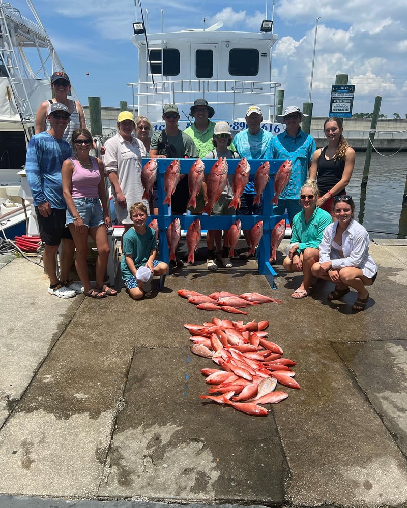 Red Snapper Bottom Fishing In PCB - 53' In Panama City Beach