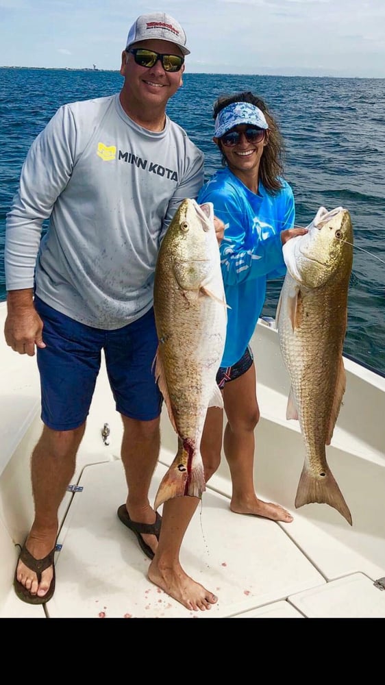 Beach Front Fishing In Galveston, Texas In Galveston