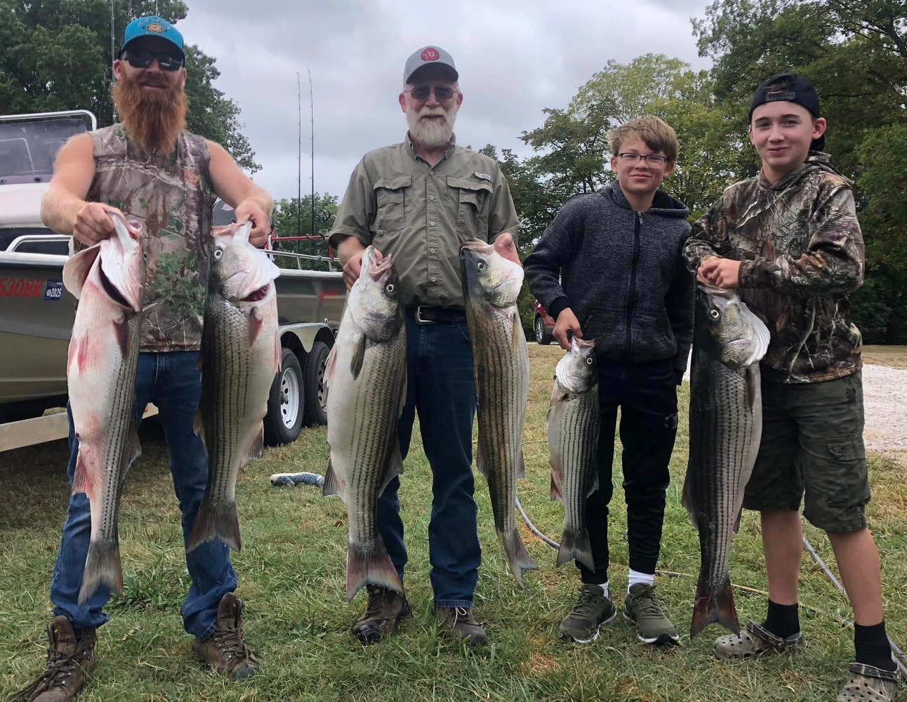 Striped Bass On Beautiful Beaver Lake In Rogers