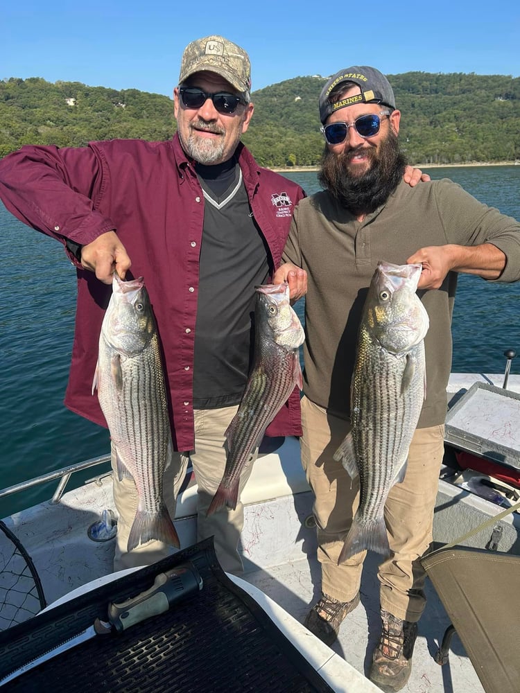 Striped Bass On Beautiful Beaver Lake In Rogers