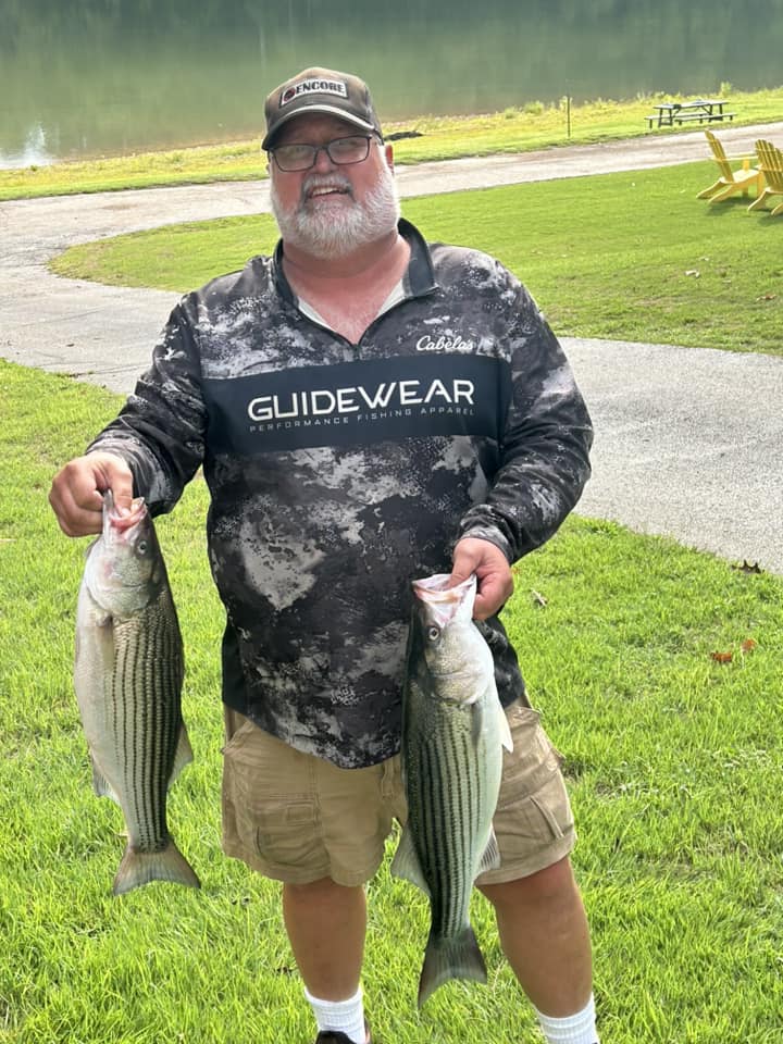 Striped Bass On Beautiful Beaver Lake In Rogers