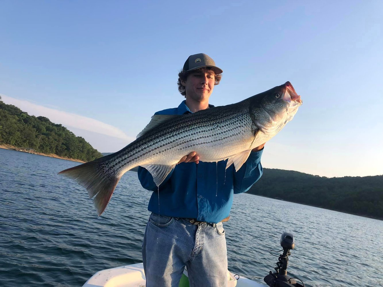 Striped Bass On Beautiful Beaver Lake In Rogers