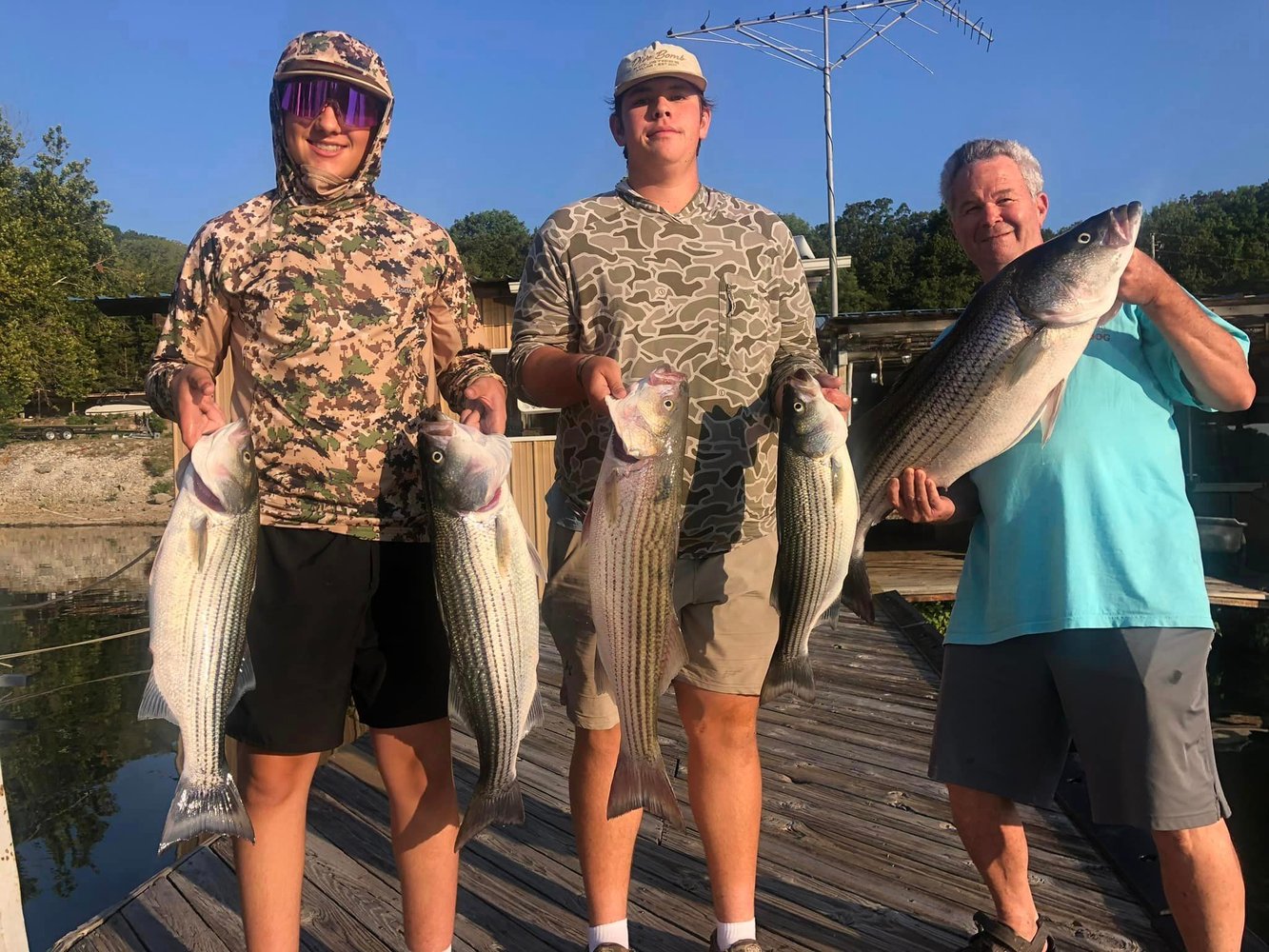 Striped Bass On Beautiful Beaver Lake In Rogers