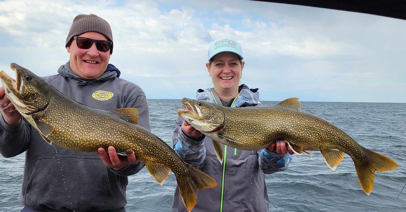 Lake Trout Trolling On Lake Ontario In Kingston