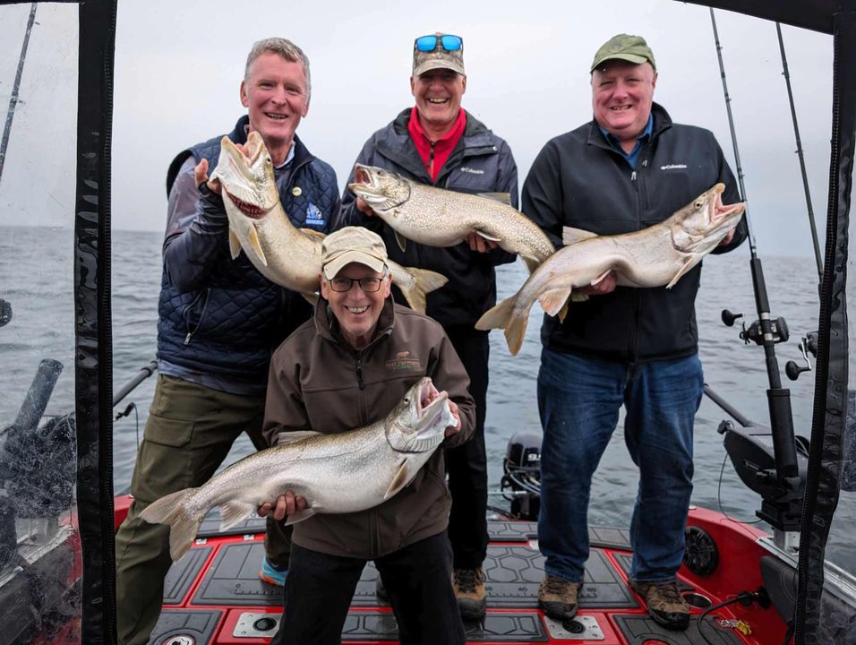 Lake Trout Trolling On Lake Ontario In Kingston