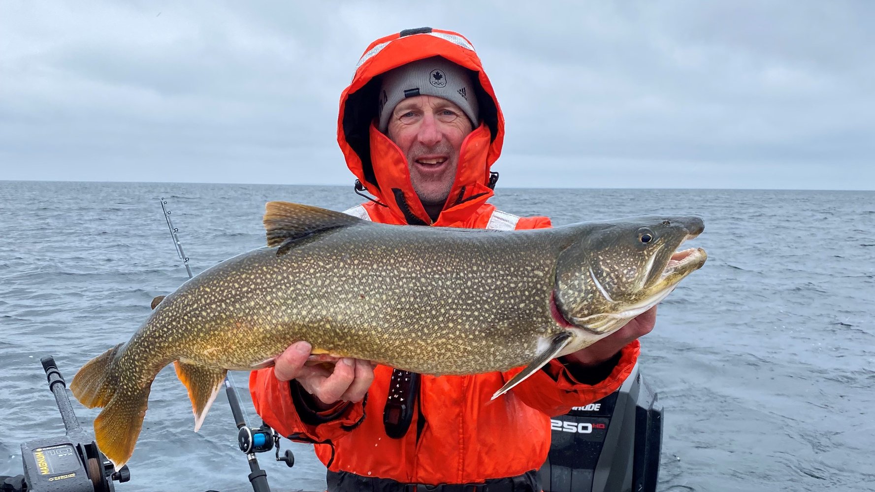 Lake Trout Trolling On Lake Ontario In Kingston