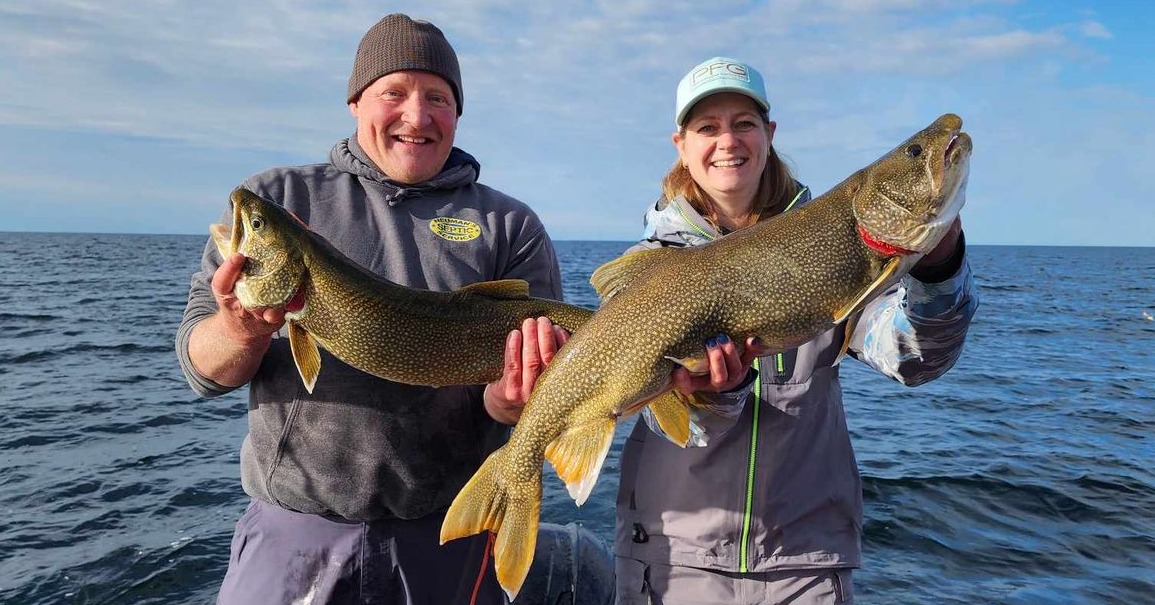 Lake Trout Trolling On Lake Ontario In Kingston