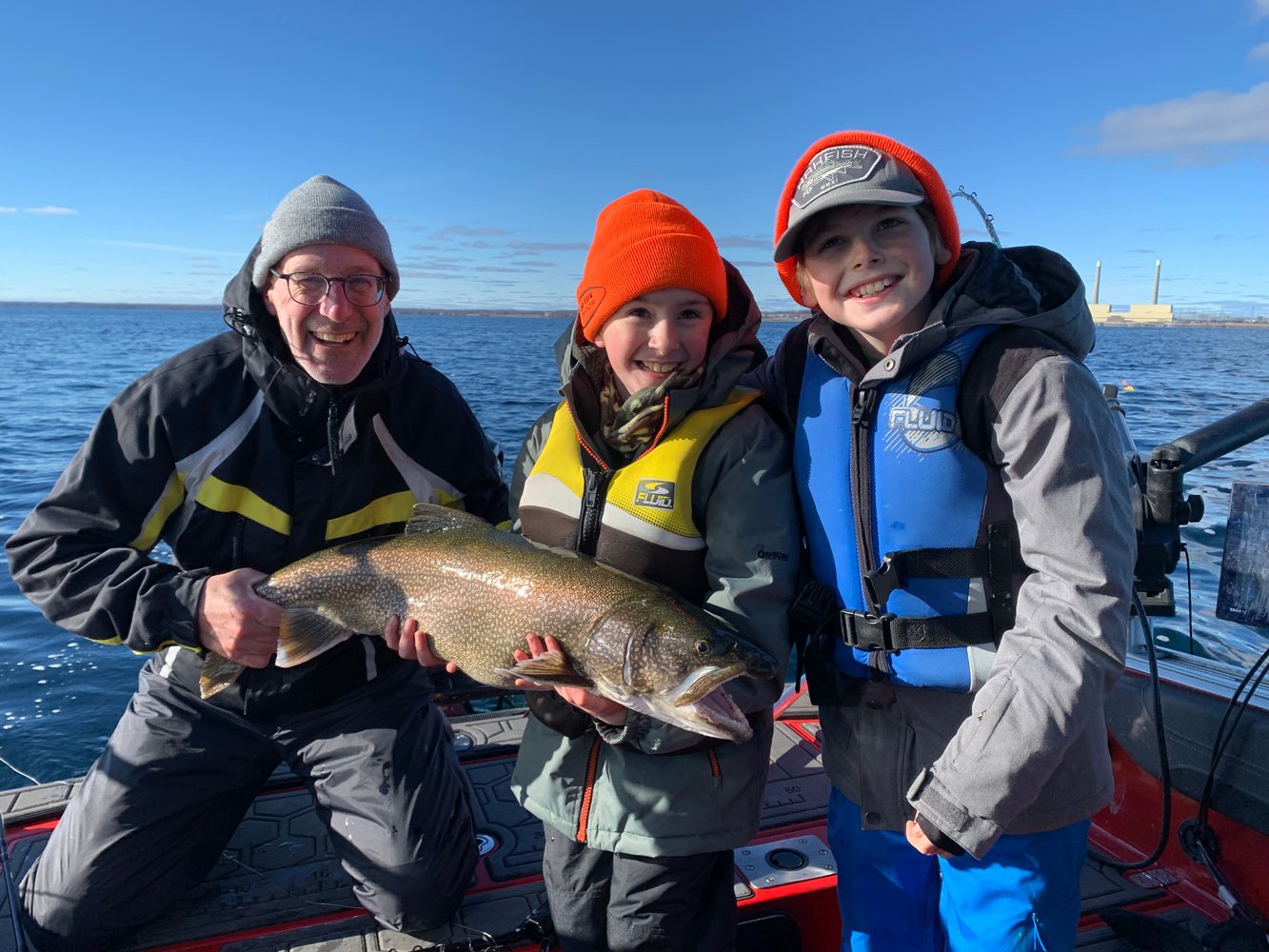 Lake Trout Trolling On Lake Ontario In Kingston