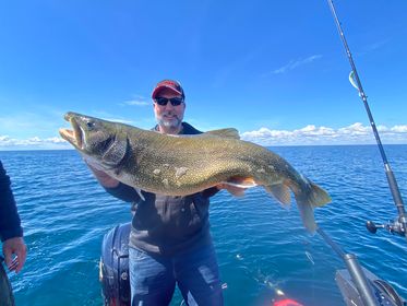 Lake Trout Trolling On Lake Ontario In Kingston