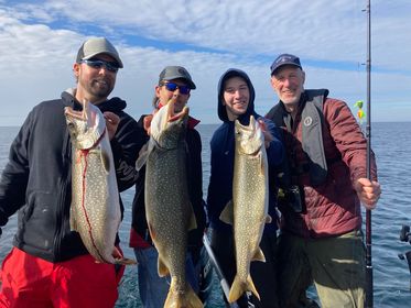 Lake Trout Trolling On Lake Ontario In Kingston