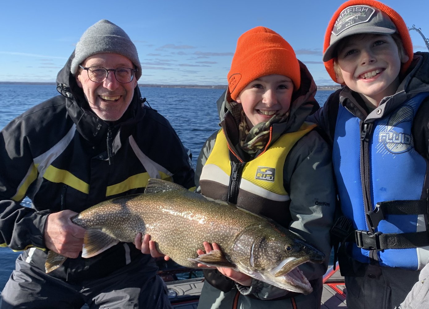 Lake Trout Trolling On Lake Ontario In Kingston