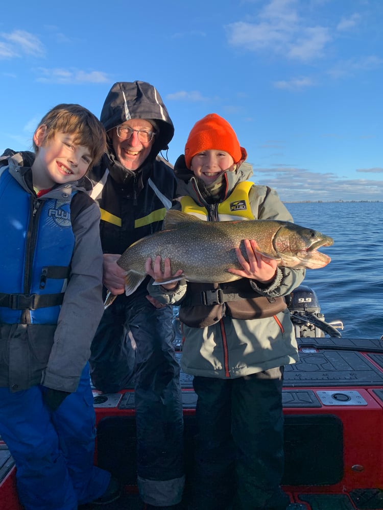 Lake Trout Trolling On Lake Ontario In Kingston