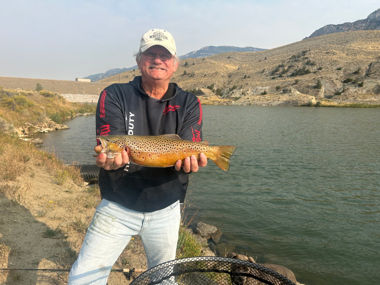 Half Day Trophy Brown Trout Excursion. Spin-cast Fishing In Cody