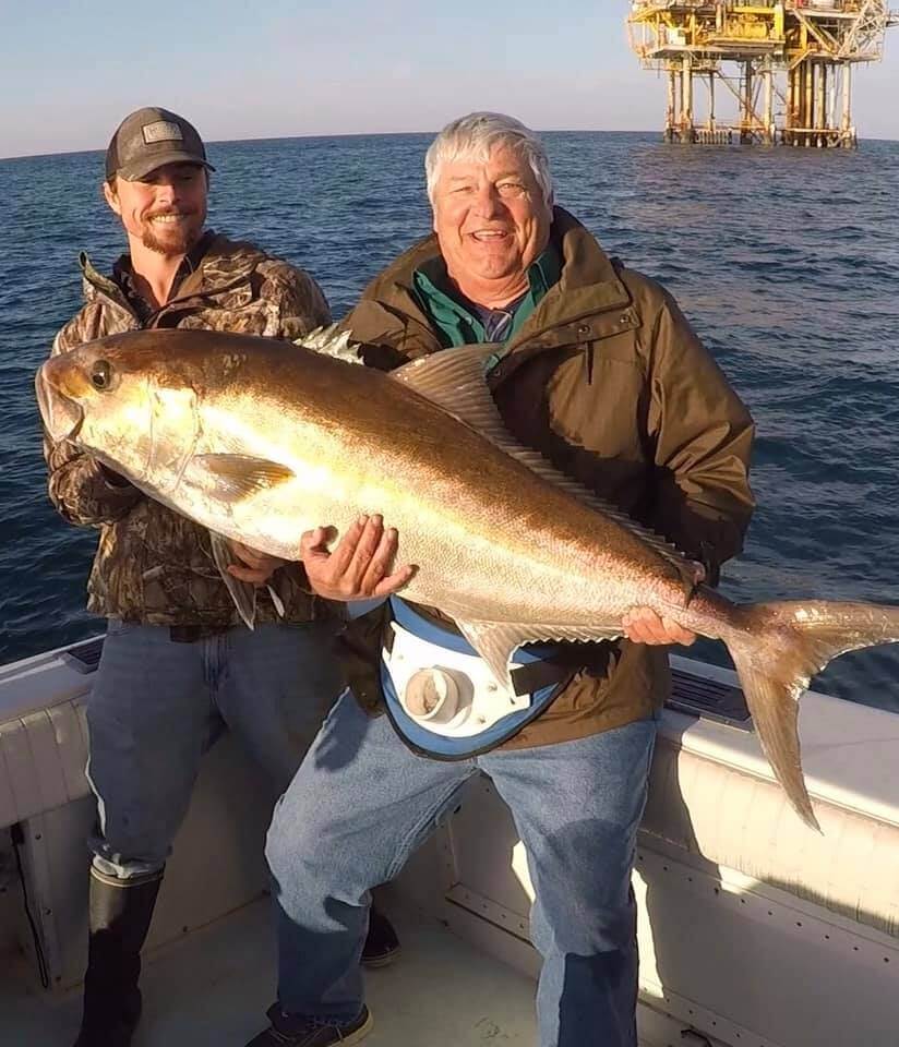 Giant Amberjack Trip In Galveston