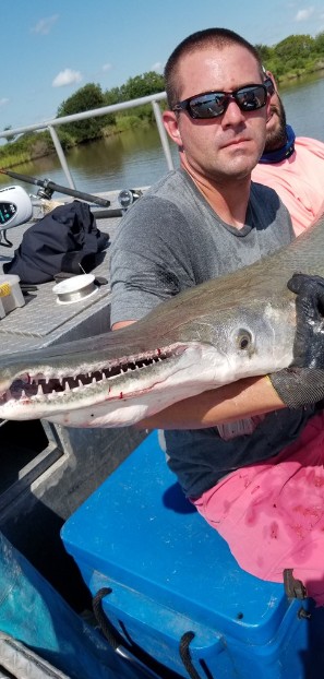 Monster Gar On Rod And Reel In Houston