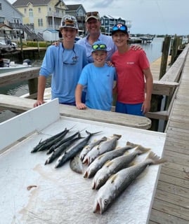 Spanish Mackerel, Speckled Trout Fishing in Beaufort, North Carolina