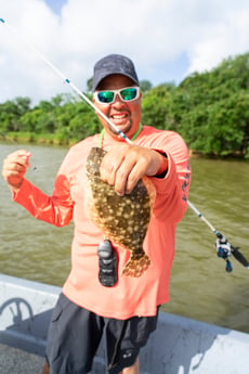 Flounder fishing in Galveston, Texas