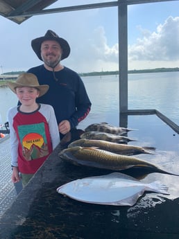 Flounder, Redfish, Sheepshead fishing in Galveston, Texas