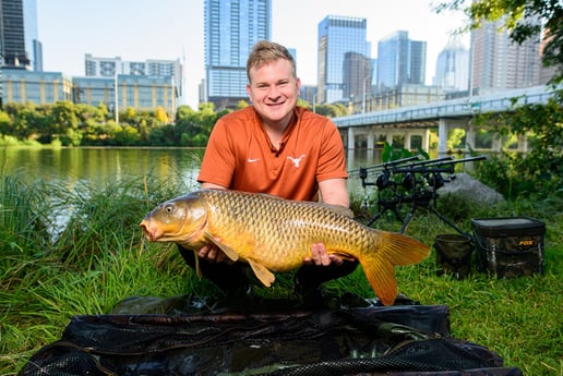 Carp fishing in Austin, Texas