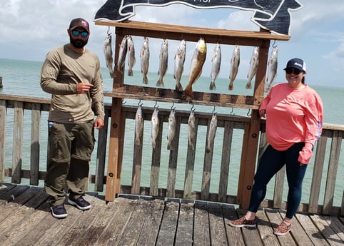 Redfish, Speckled Trout / Spotted Seatrout fishing in Port Isabel, Texas