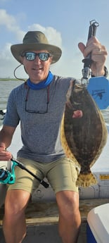 Flounder fishing in Galveston, Texas