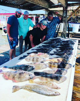 Redfish fishing in Surfside Beach, Texas