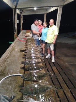 Flounder fishing in Aransas Pass, Texas