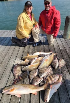 Redfish, Sheepshead Fishing in Port O&#039;Connor, Texas