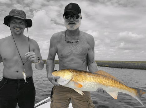Redfish fishing in Yscloskey, Louisiana